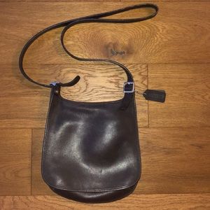 Vintage leather messenger bag